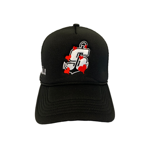"Mudville" Black Trucker Hat
