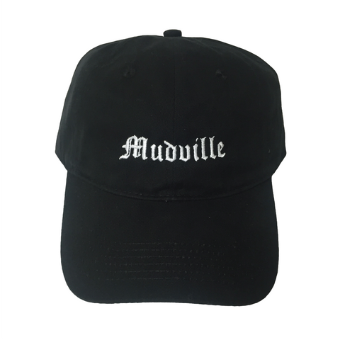 "Mudville" Black Unstructured Hat
