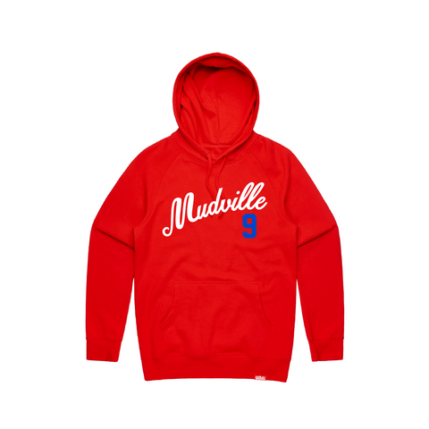 "Mudville 9" Red Hoodie