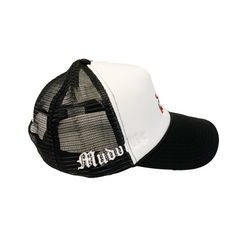 "Mudville" Black/White Trucker Hat